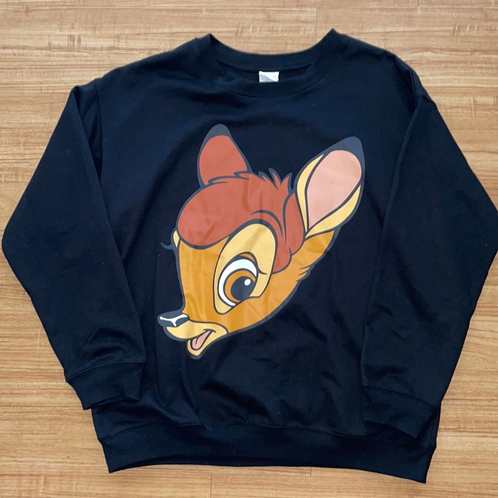 Disney Bambi black sweatshirt nwt.